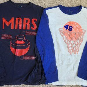 Bundle of JCREW Boys Long Sleeve Cotton Tops Size XL (12-14)